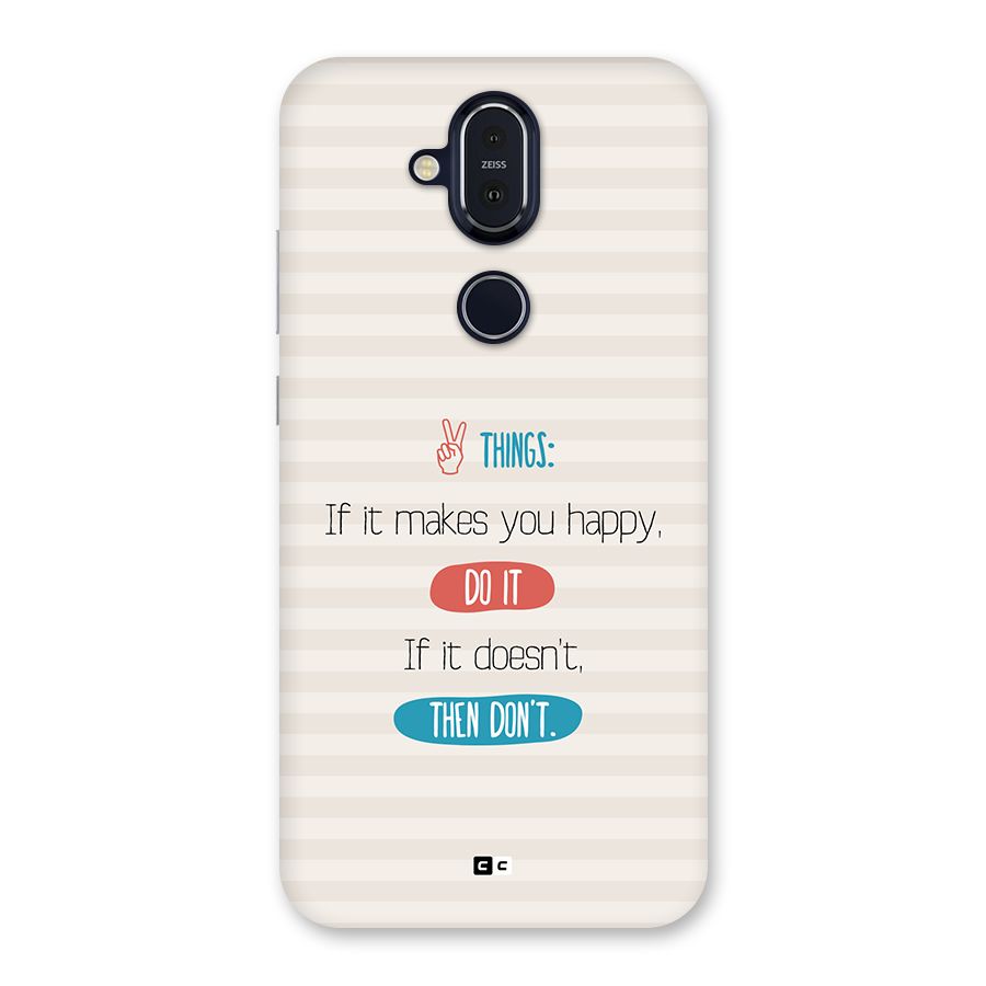 Think Then Back Case for Nokia 8.1