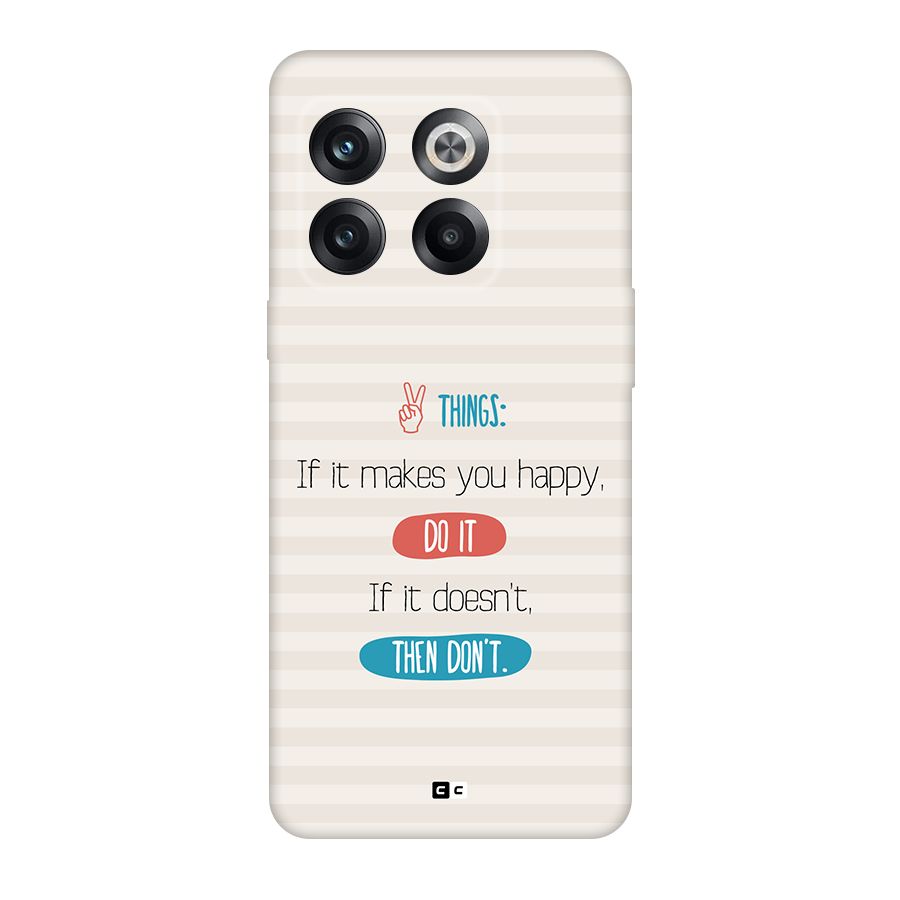 Think Then Back Case for OnePlus 10T