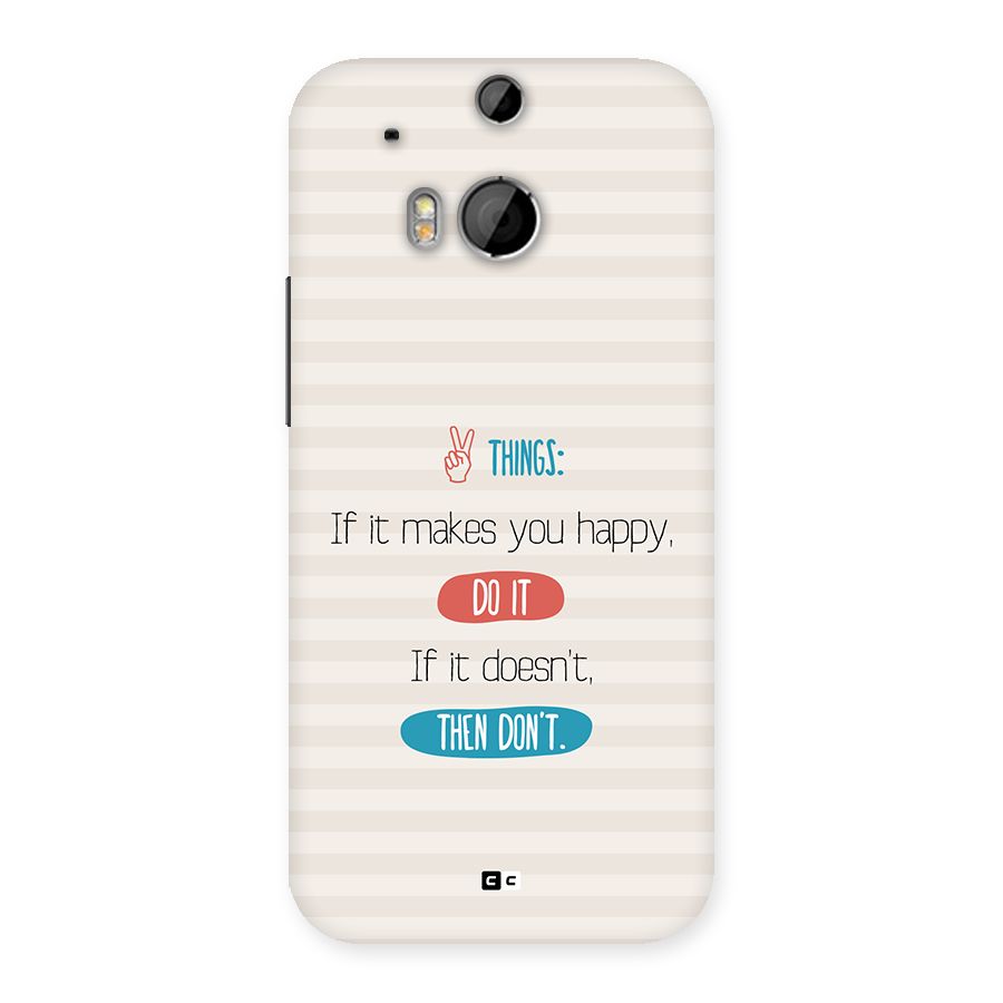 Think Then Back Case for One M8