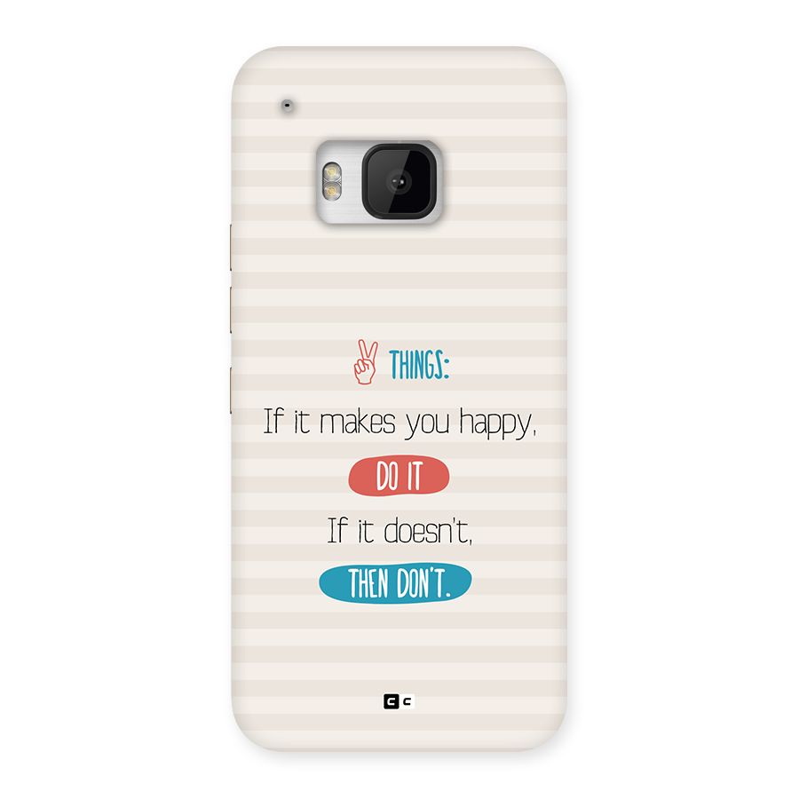 Think Then Back Case for One M9