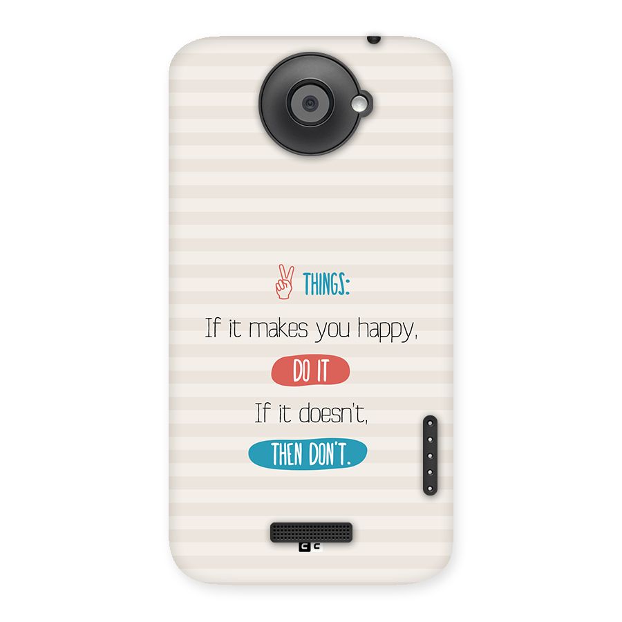 Think Then Back Case for One X