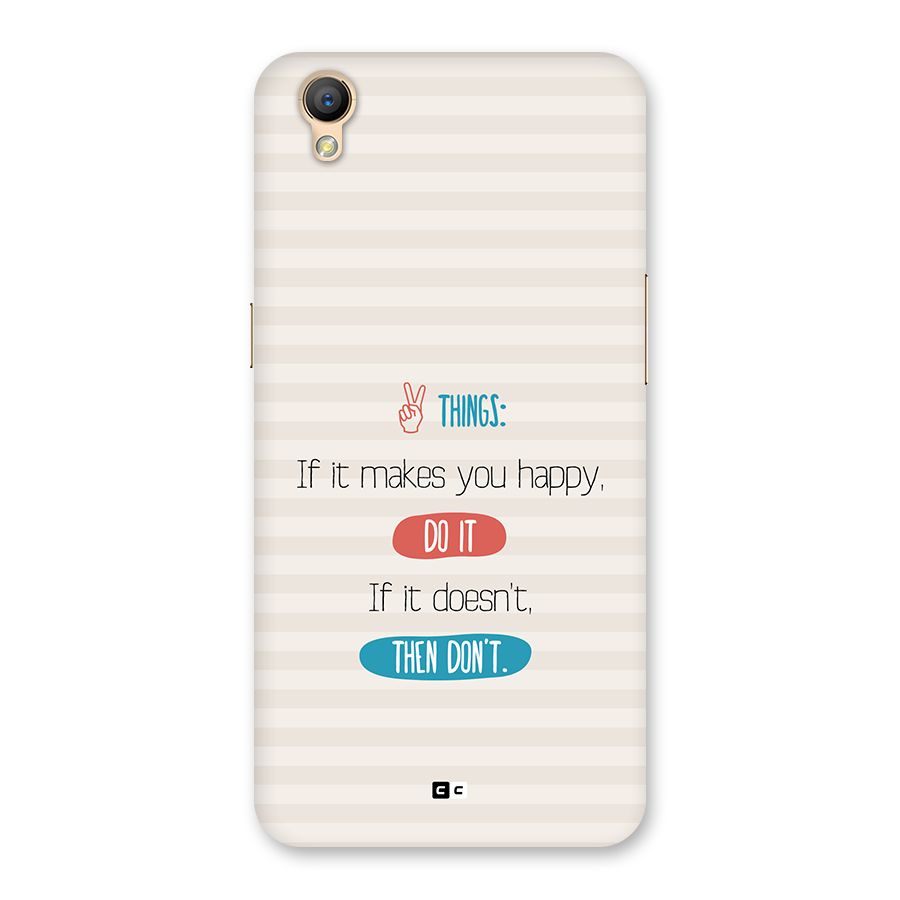 Think Then Back Case for Oppo A37