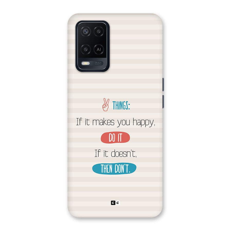 Think Then Back Case for Oppo A54