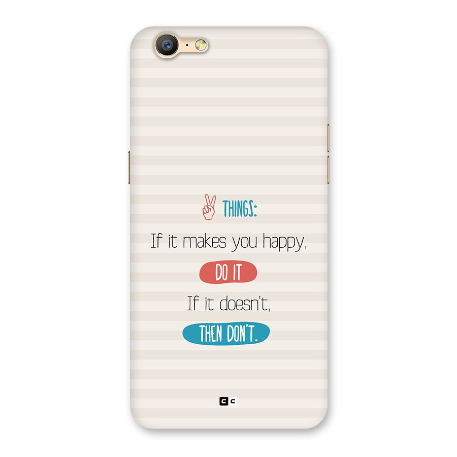 Think Then Back Case for Oppo A57
