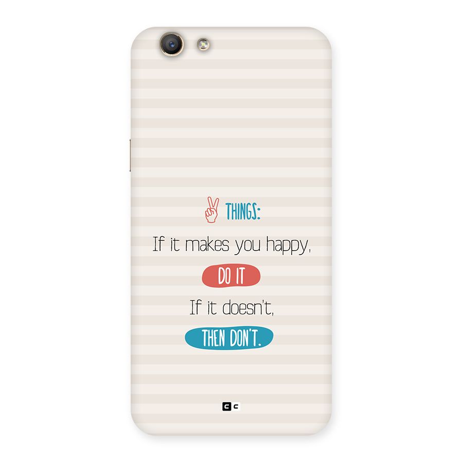 Think Then Back Case for Oppo A59
