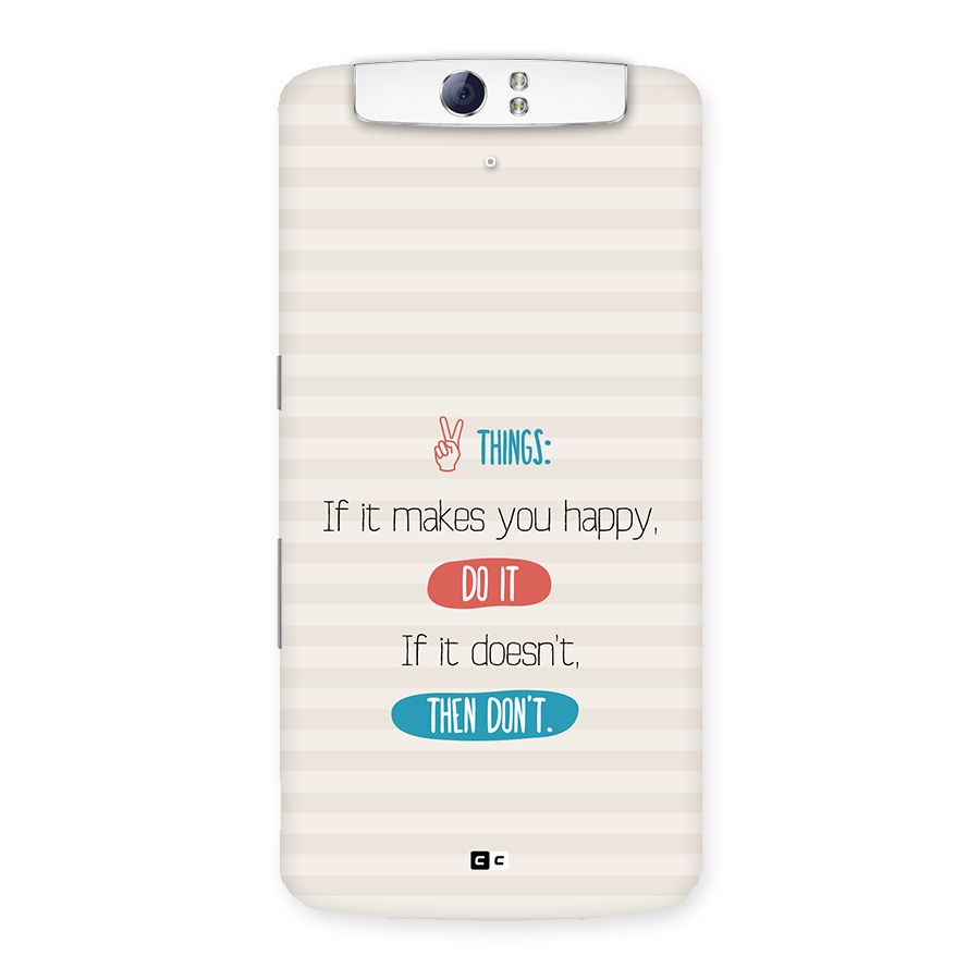 Think Then Back Case for Oppo N1