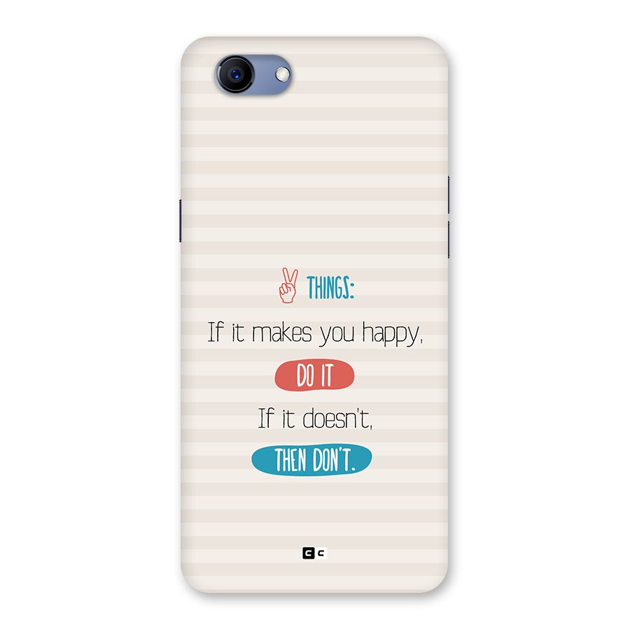 Think Then Back Case for Realme 1