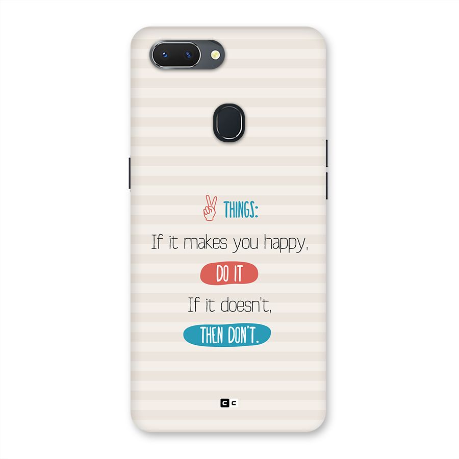 Think Then Back Case for Realme 2