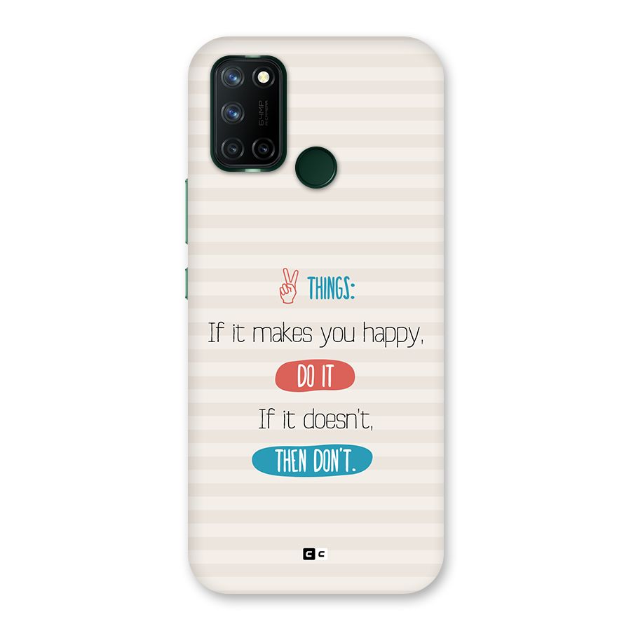 Think Then Back Case for Realme 7i