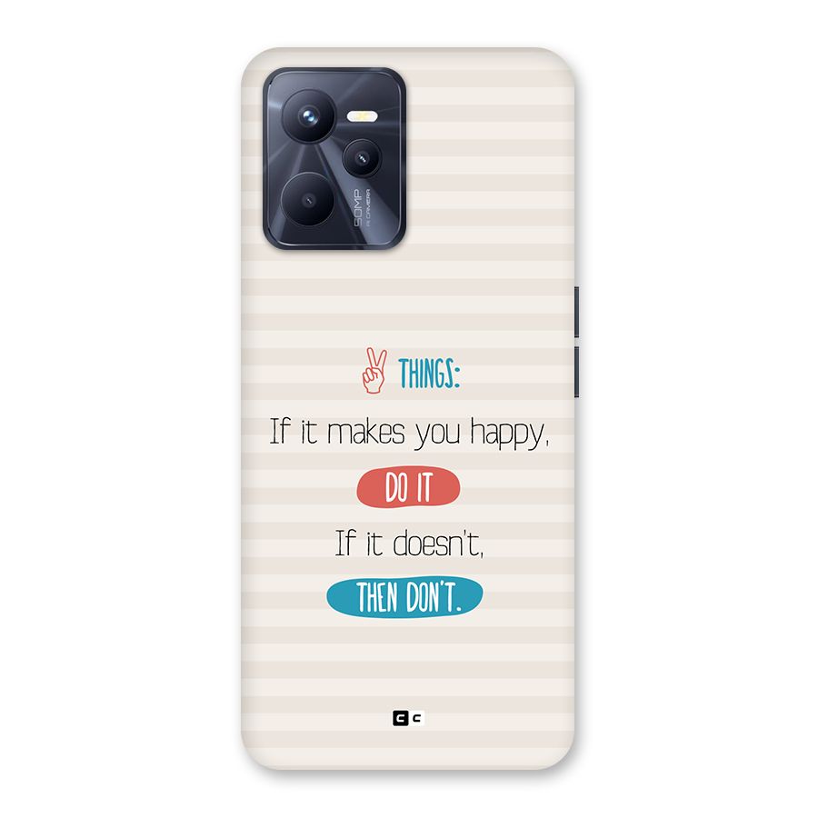 Think Then Back Case for Realme C35