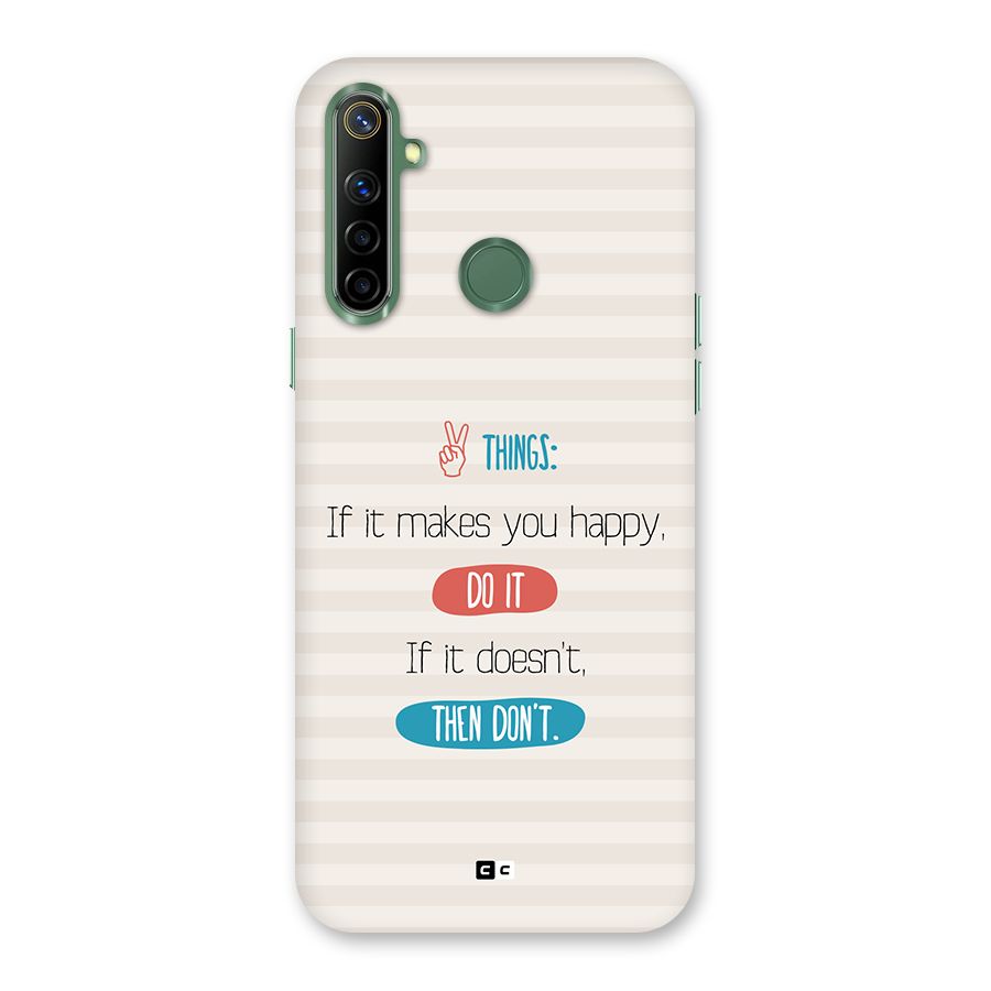 Think Then Back Case for Realme Narzo 10