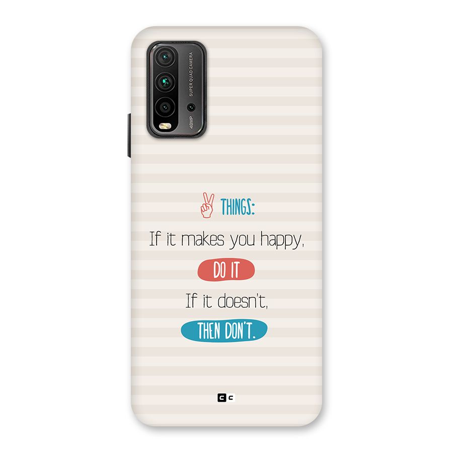 Think Then Back Case for Redmi 9 Power