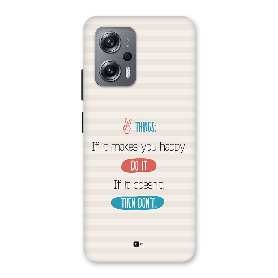 Think Then Back Case for Redmi K50i