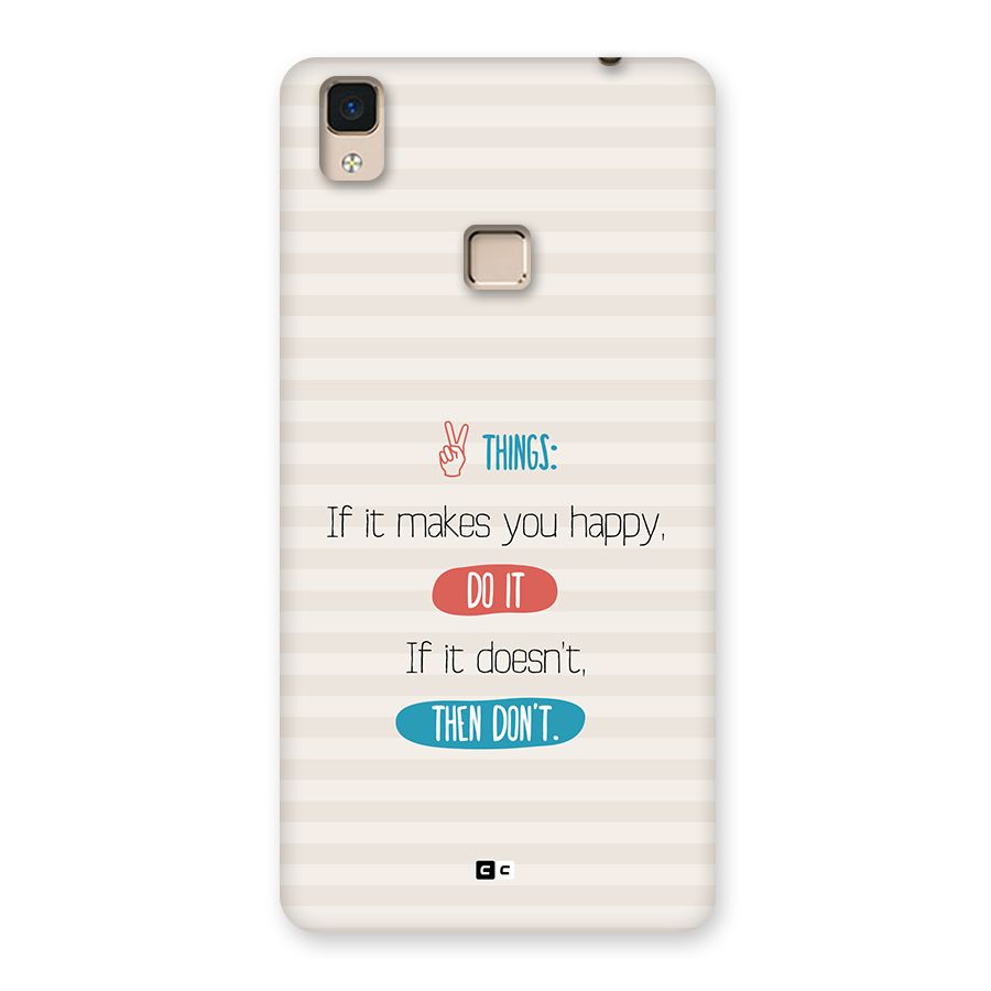 Think Then Back Case for V3 Max