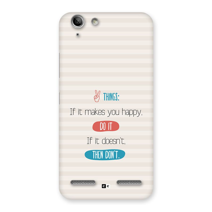 Think Then Back Case for Vibe K5