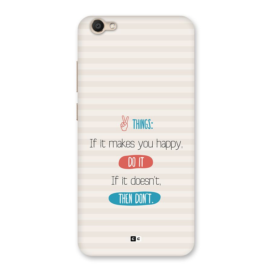 Think Then Back Case for Vivo V5