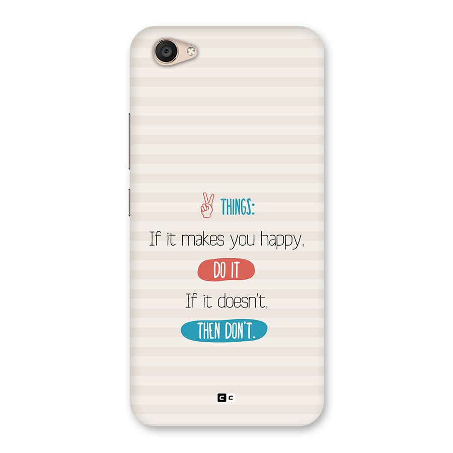 Think Then Back Case for Vivo V5 Plus