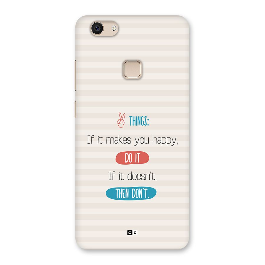 Think Then Back Case for Vivo V7