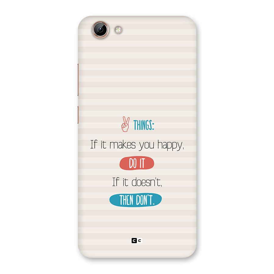 Think Then Back Case for Vivo Y71