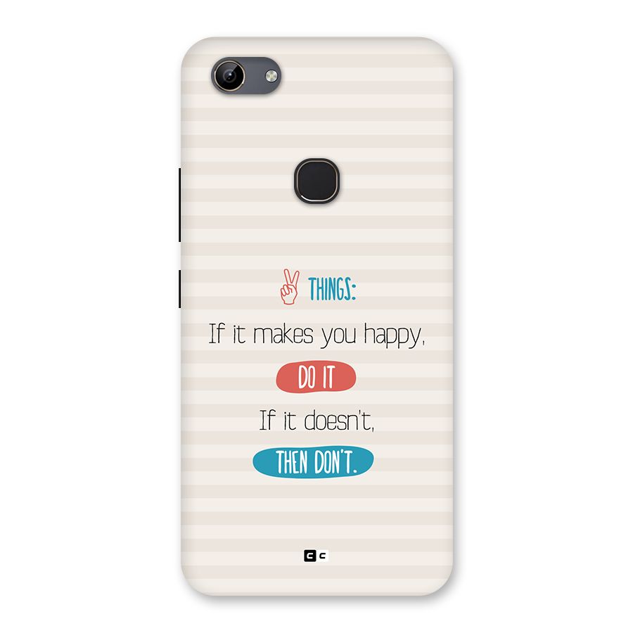 Think Then Back Case for Vivo Y81