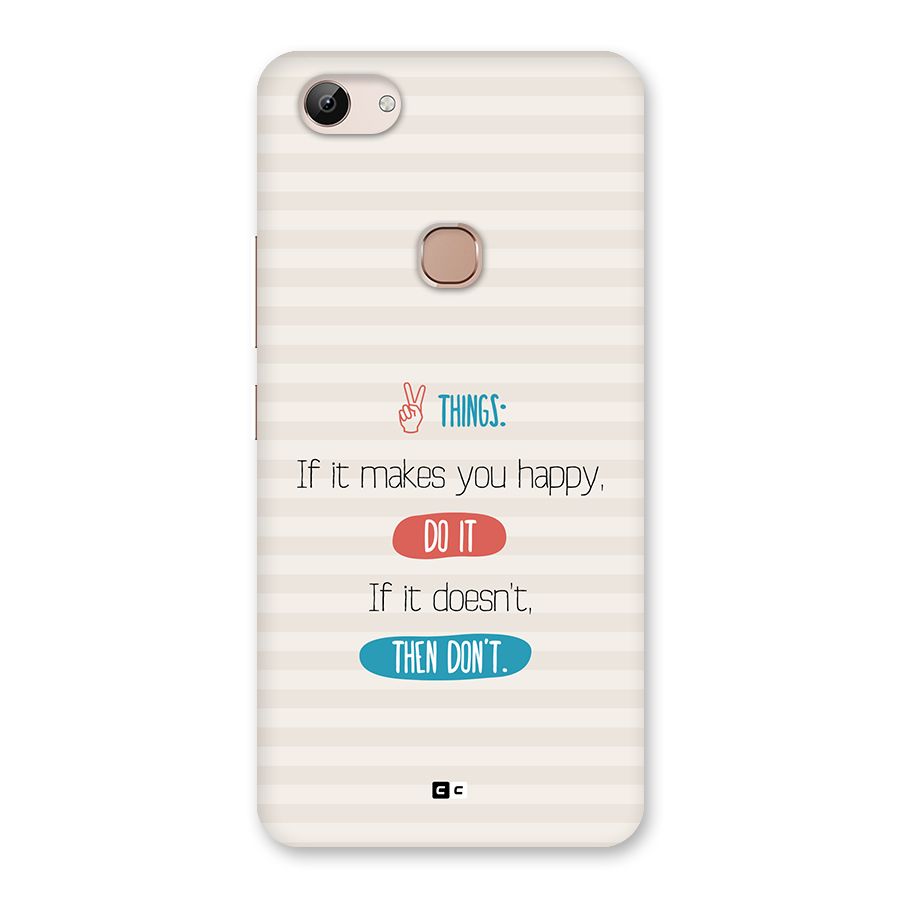 Think Then Back Case for Vivo Y83