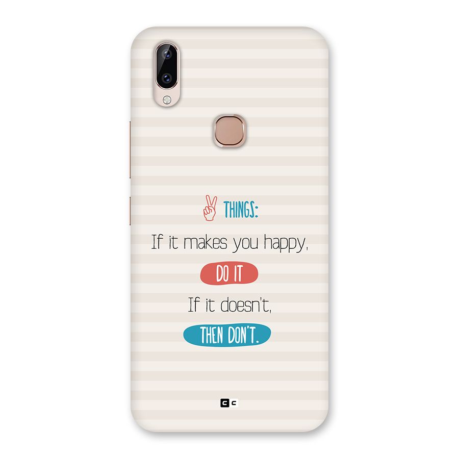 Think Then Back Case for Vivo Y83 Pro
