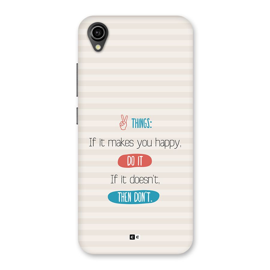Think Then Back Case for Vivo Y90