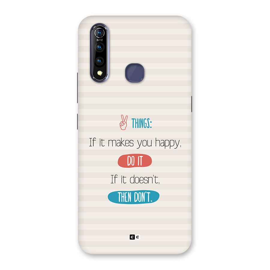 Think Then Back Case for Vivo Z1 Pro