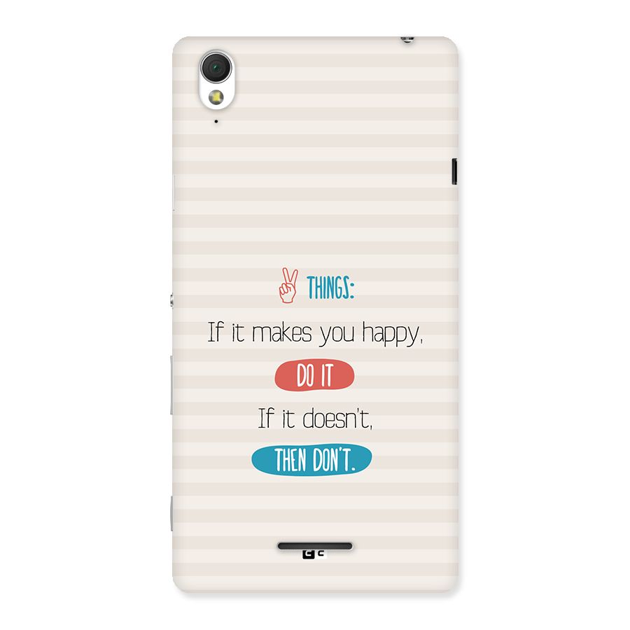 Think Then Back Case for Xperia T3