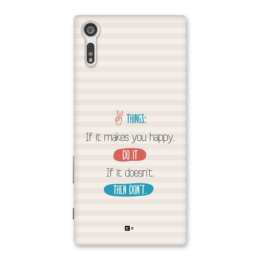 Think Then Back Case for Xperia XZ