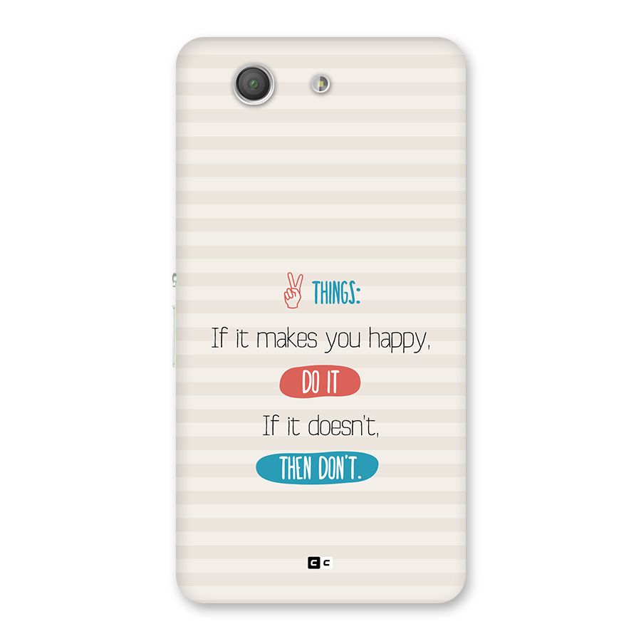 Think Then Back Case for Xperia Z3 Compact