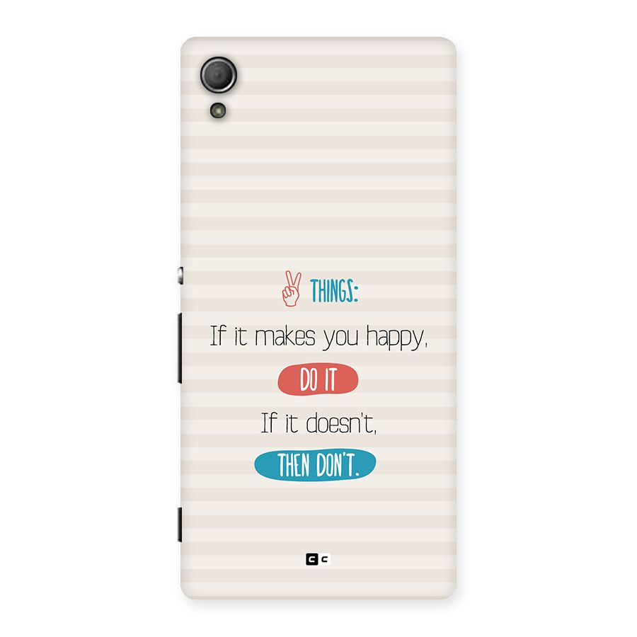 Think Then Back Case for Xperia Z4