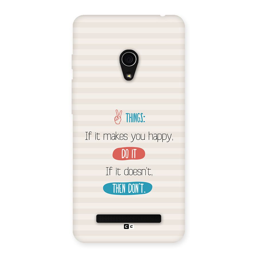 Think Then Back Case for Zenfone 5