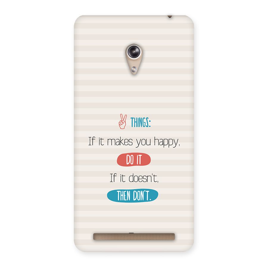 Think Then Back Case for Zenfone 6
