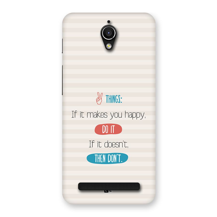 Think Then Back Case for Zenfone Go