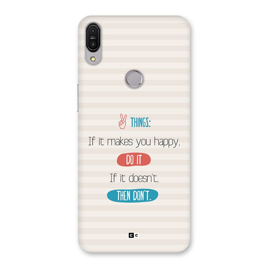Think Then Back Case for Zenfone Max Pro M1