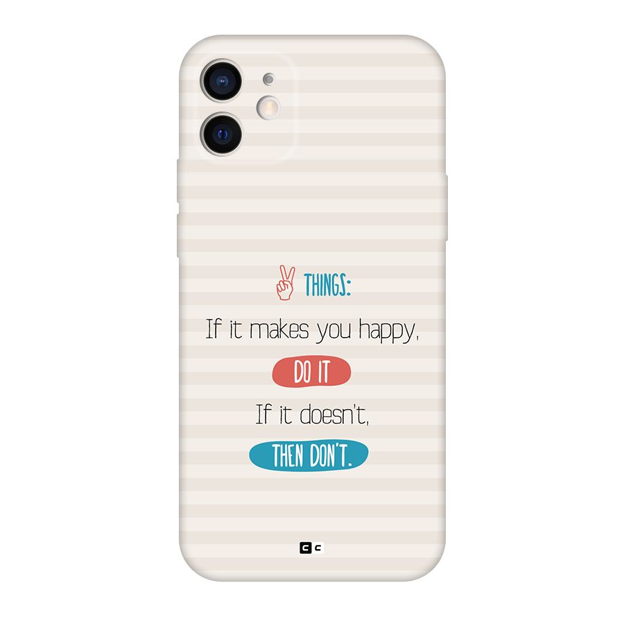 Think Then Back Case for iPhone 12 Pro