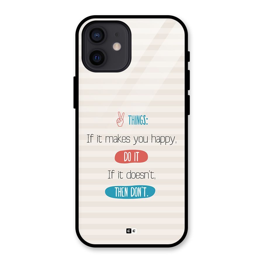 Think Then Back Case for iPhone 12