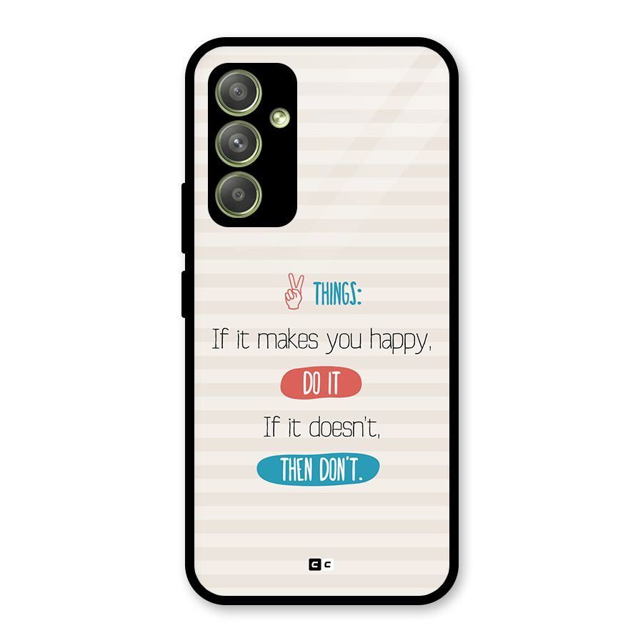 Think Then Glass Back Case for Galaxy A54