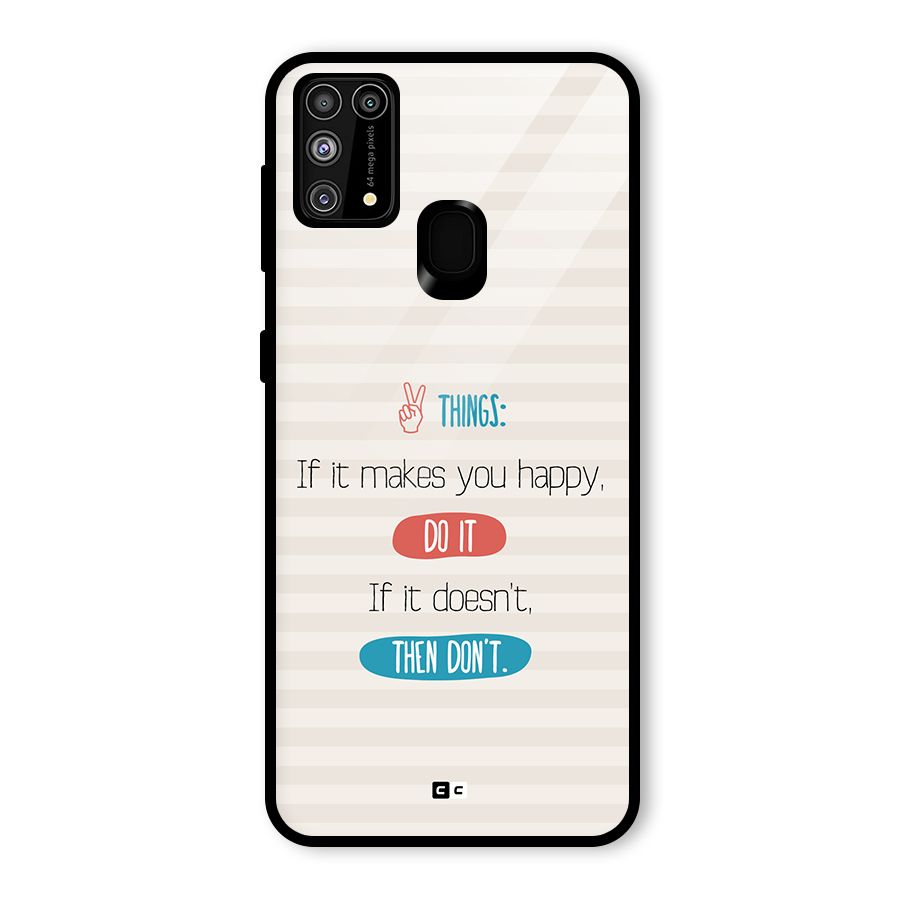 Think Then Glass Back Case for Galaxy F41