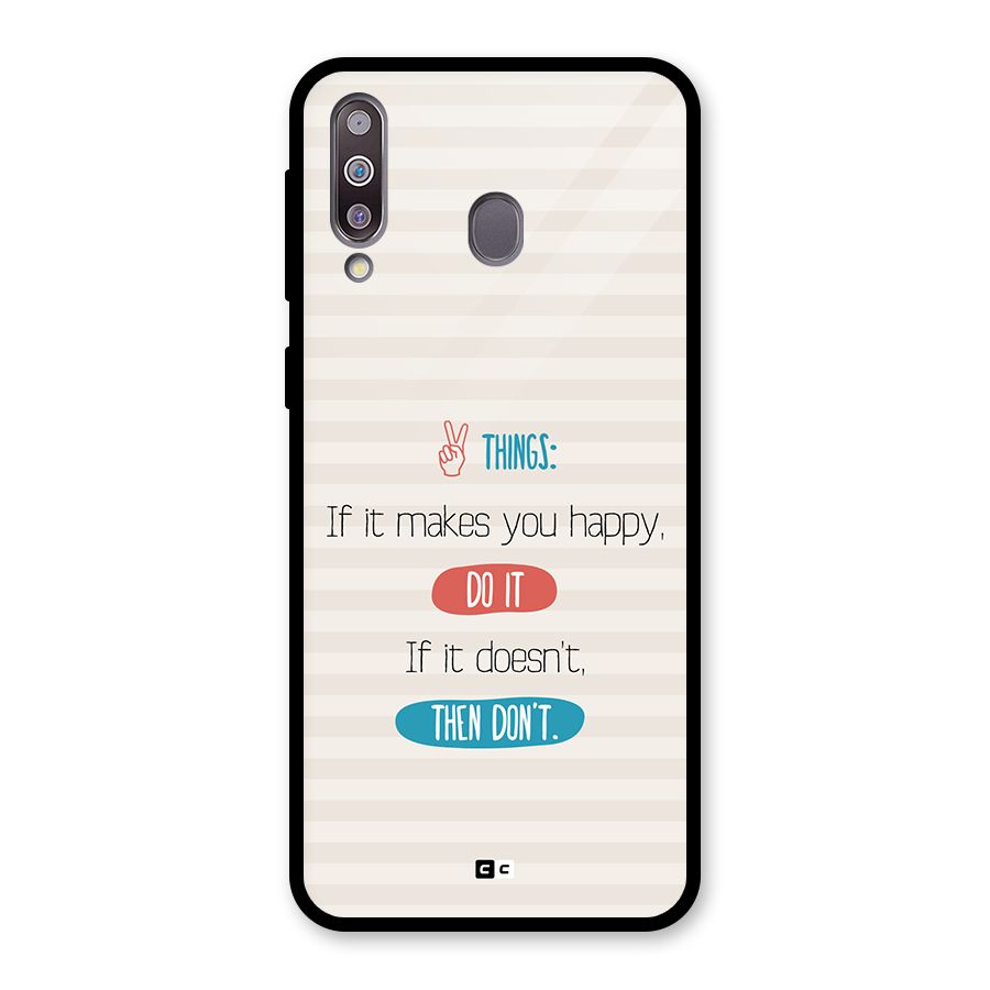 Think Then Glass Back Case for Galaxy M30