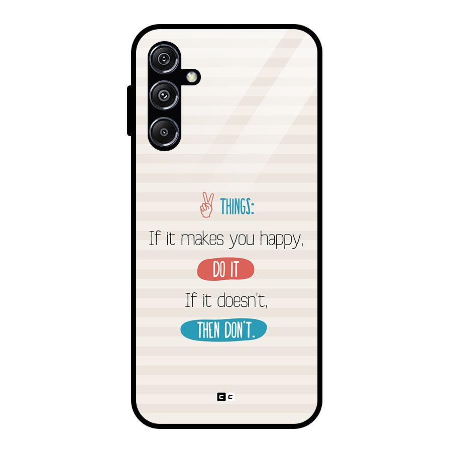Think Then Glass Back Case for Galaxy M34 5G