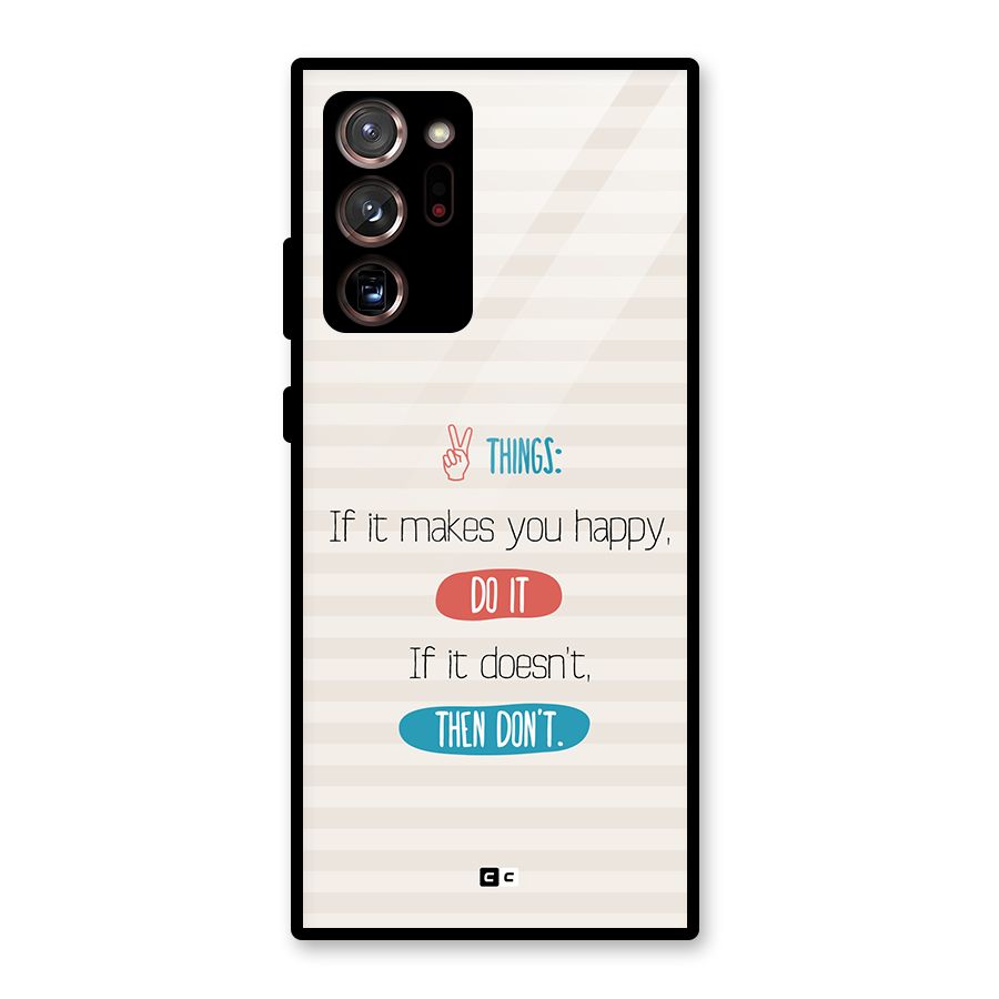 Think Then Glass Back Case for Galaxy Note 20 Ultra 5G