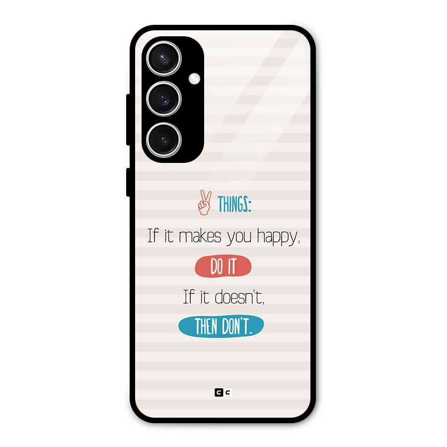 Think Then Glass Back Case for Galaxy S23 FE