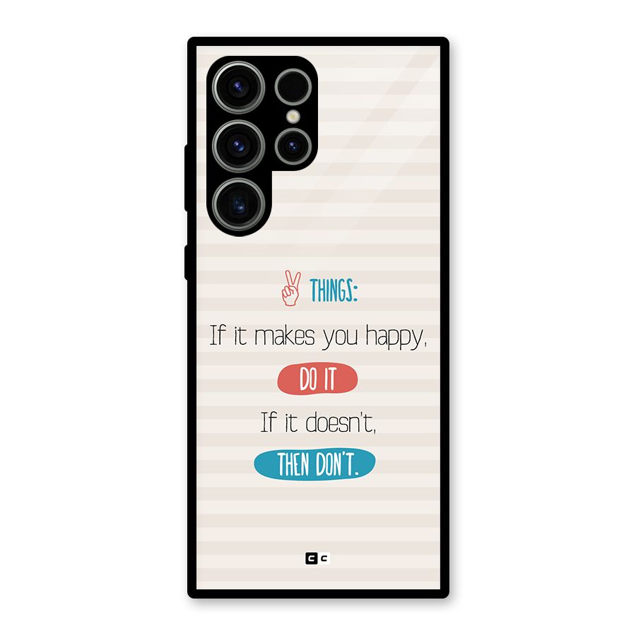 Think Then Glass Back Case for Galaxy S23 Ultra