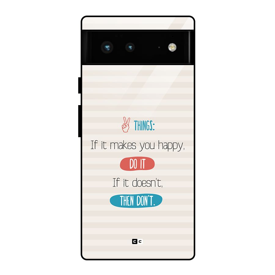 Think Then Glass Back Case for Google Pixel 6