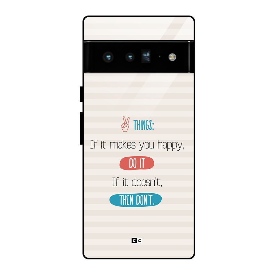Think Then Glass Back Case for Google Pixel 6 Pro