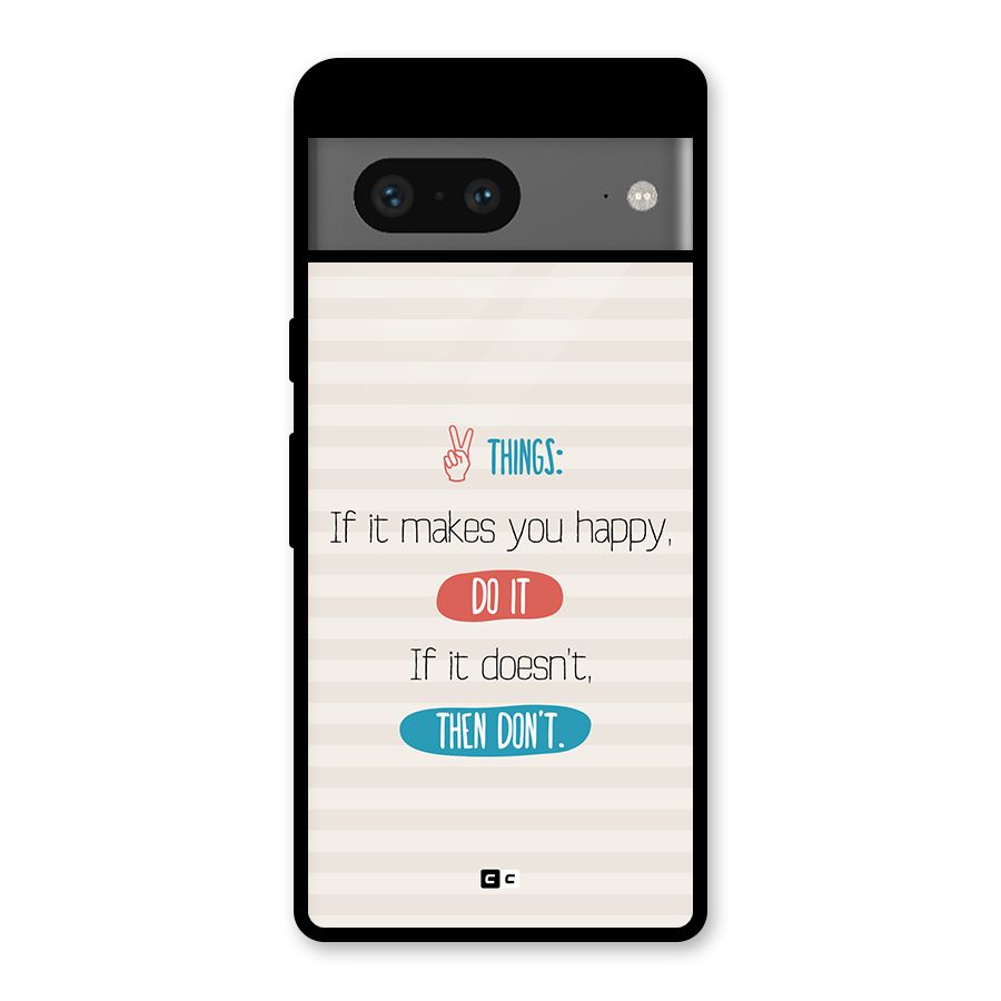 Think Then Glass Back Case for Google Pixel 7
