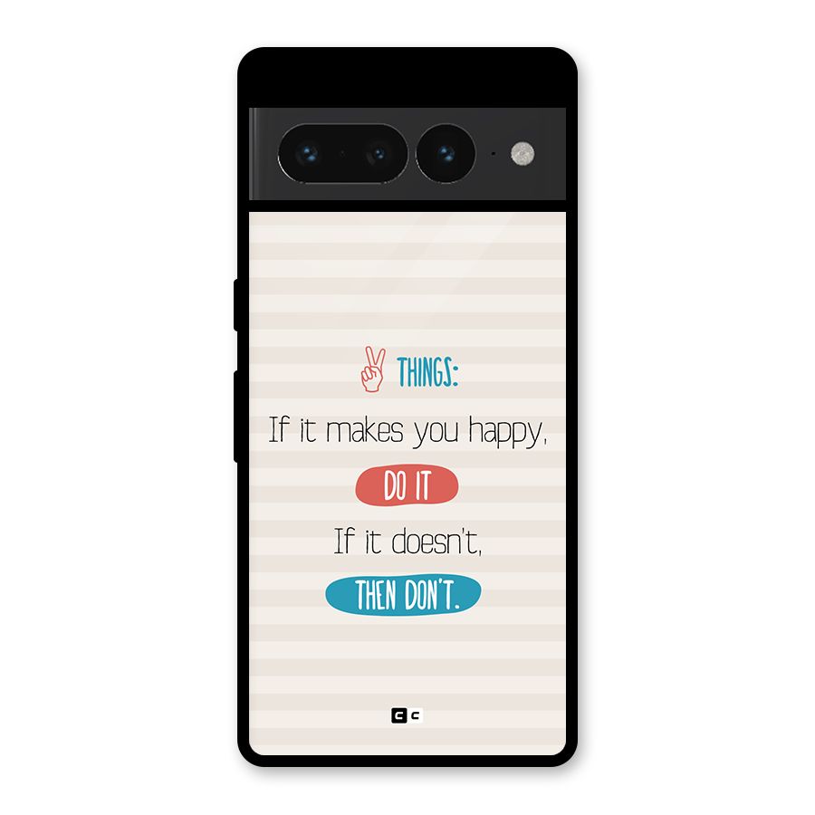 Think Then Glass Back Case for Google Pixel 7 Pro