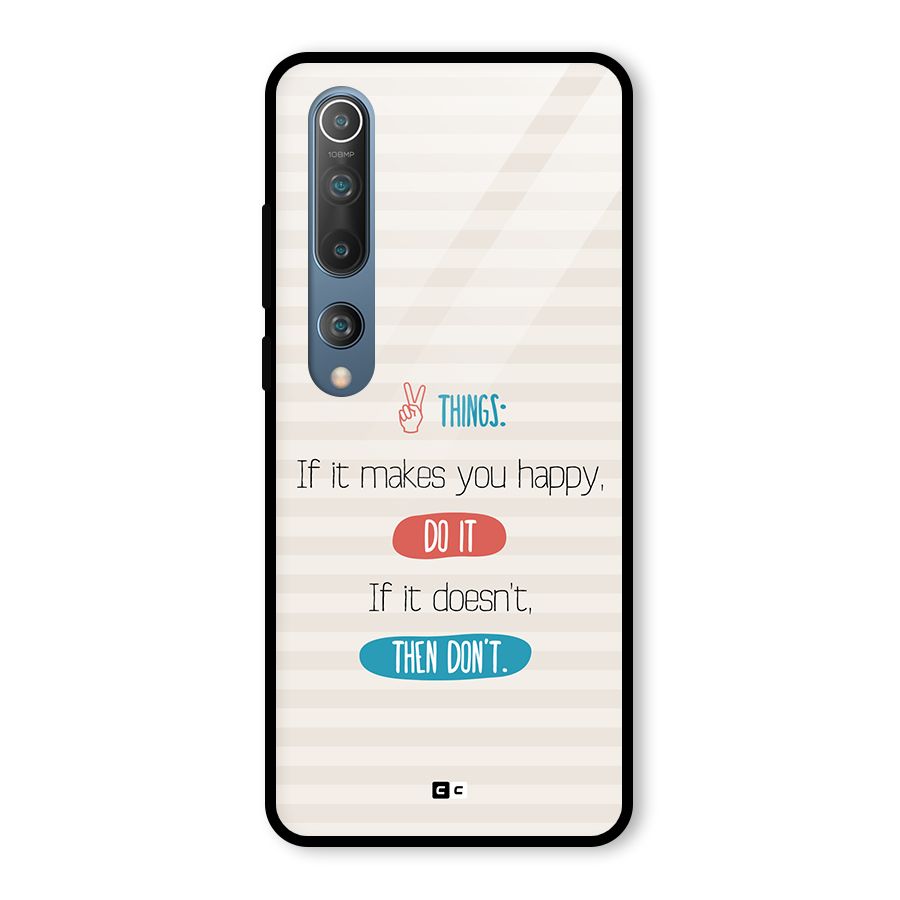 Think Then Glass Back Case for Mi 10